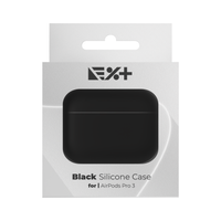 Carcasă din silicon NOA pentru AirPods Pro 3 (2025), Neagră