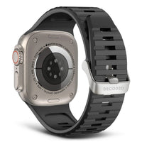 Curea din silicon DECODED pentru Apple Watch 42/49 mm | Negru
