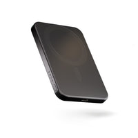 Baterie externă wireless ZENS Slim Aluminum Powerbank 5000 mAh – baterie externă wireless 2-în-1, neagră