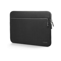 TRUNK Husă textilă pentru MacBook de 14 inchi cu buzunar Negru