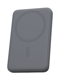 Baterie externă, Powerbank AUKEY 5000mAh MagSafe – încărcare wireless 15W + PD 20W, compactă și magnetică, Storm Gray