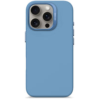 Husă spate din silicon antimicrobian DECODED pentru iPhone 16 Pro - Air Blue