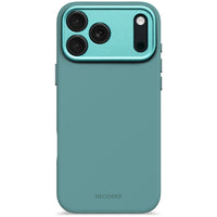 Husă Antimicrobiană din Silicon DECODED pentru iPhone 17 Pro Max - Albastru Retro