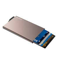 Portofel magnetic subțire din aluminiu, Decoded, cu MagSafe – Auriu-Deșert