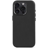 Husa din piele Decoded pentru iPhone 15 | Negru
