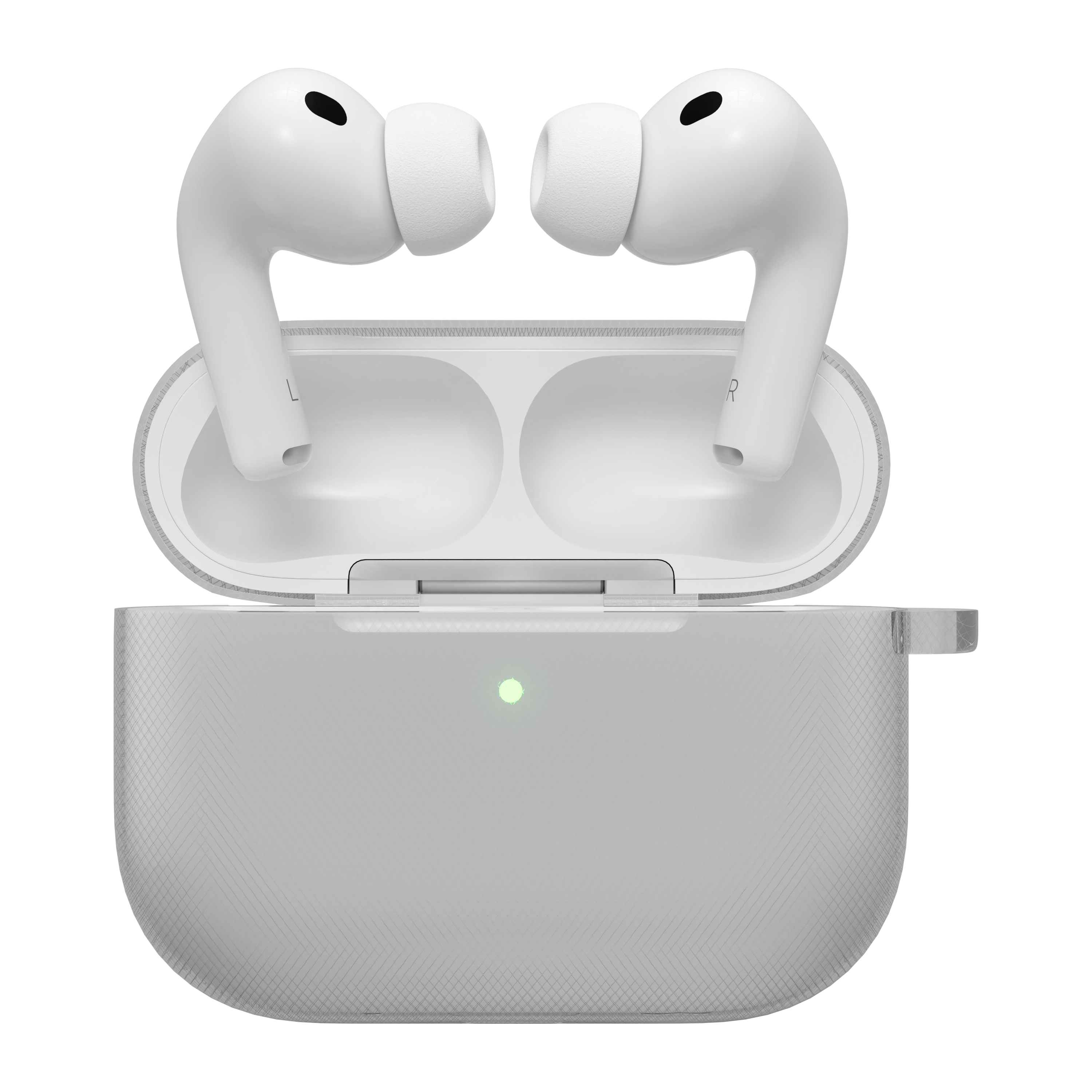 Husă de silicon NOA pentru AirPods Pro 3 (2025), Transparentă
