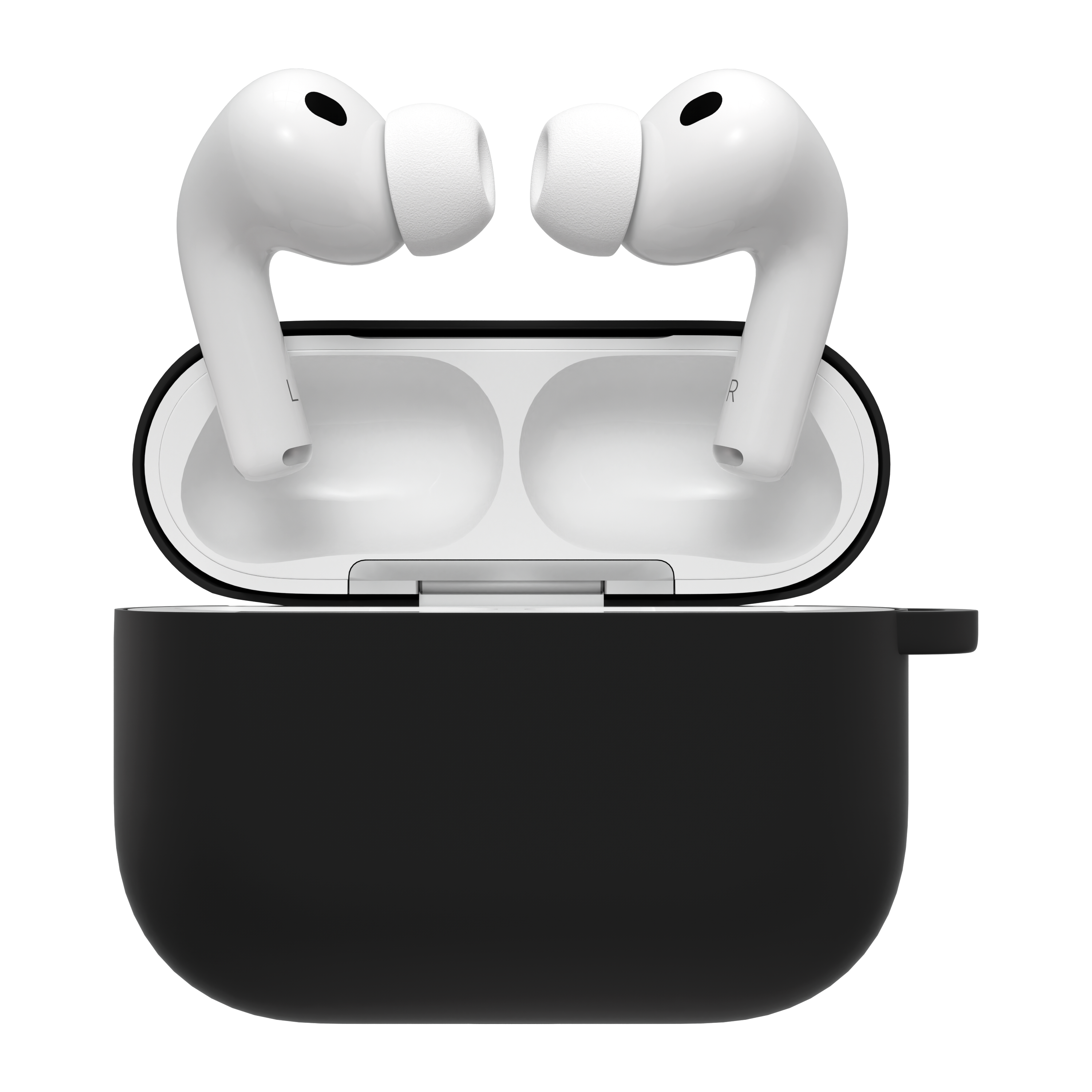 Carcasă din silicon NOA pentru AirPods Pro 3 (2025), Neagră