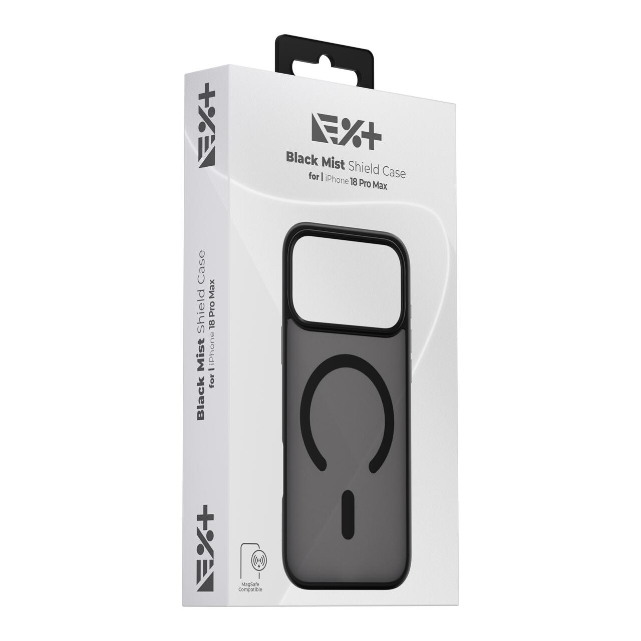 Husa NOA Mist Shield pentru iPhone 18 Pro Max Compatibila MagSafe | Negru