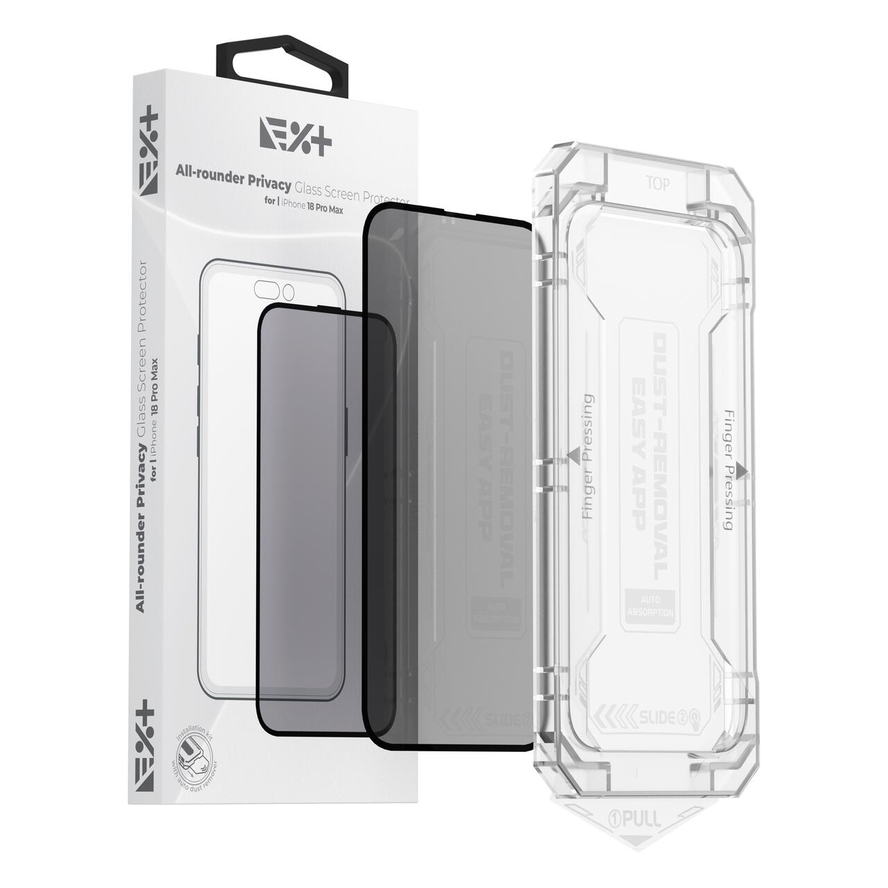 Folie de Protectie Privacy din Sticla NOA All-rounder pentru iPhone 18 Pro Max