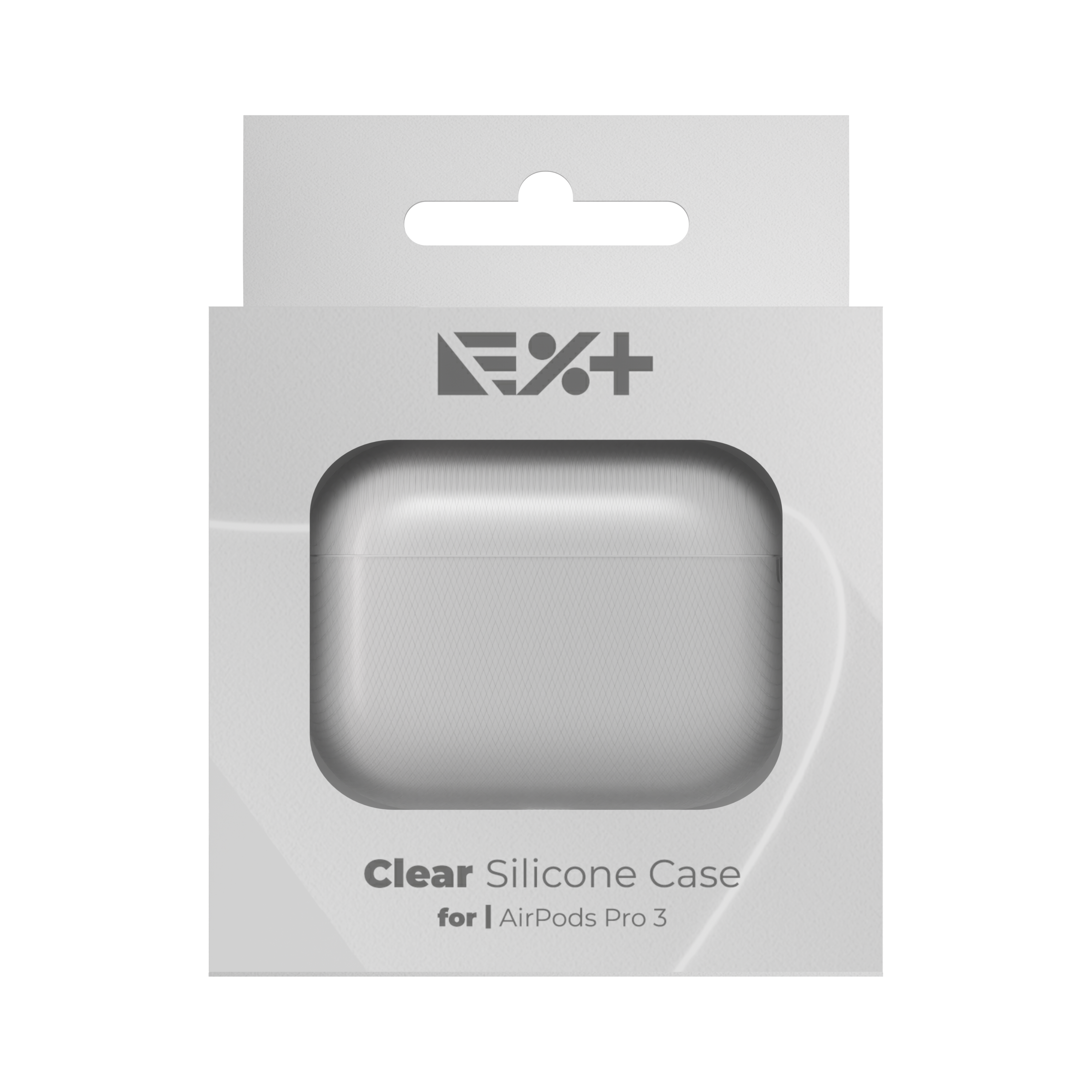 Husă de silicon NOA pentru AirPods Pro 3 (2025), Transparentă