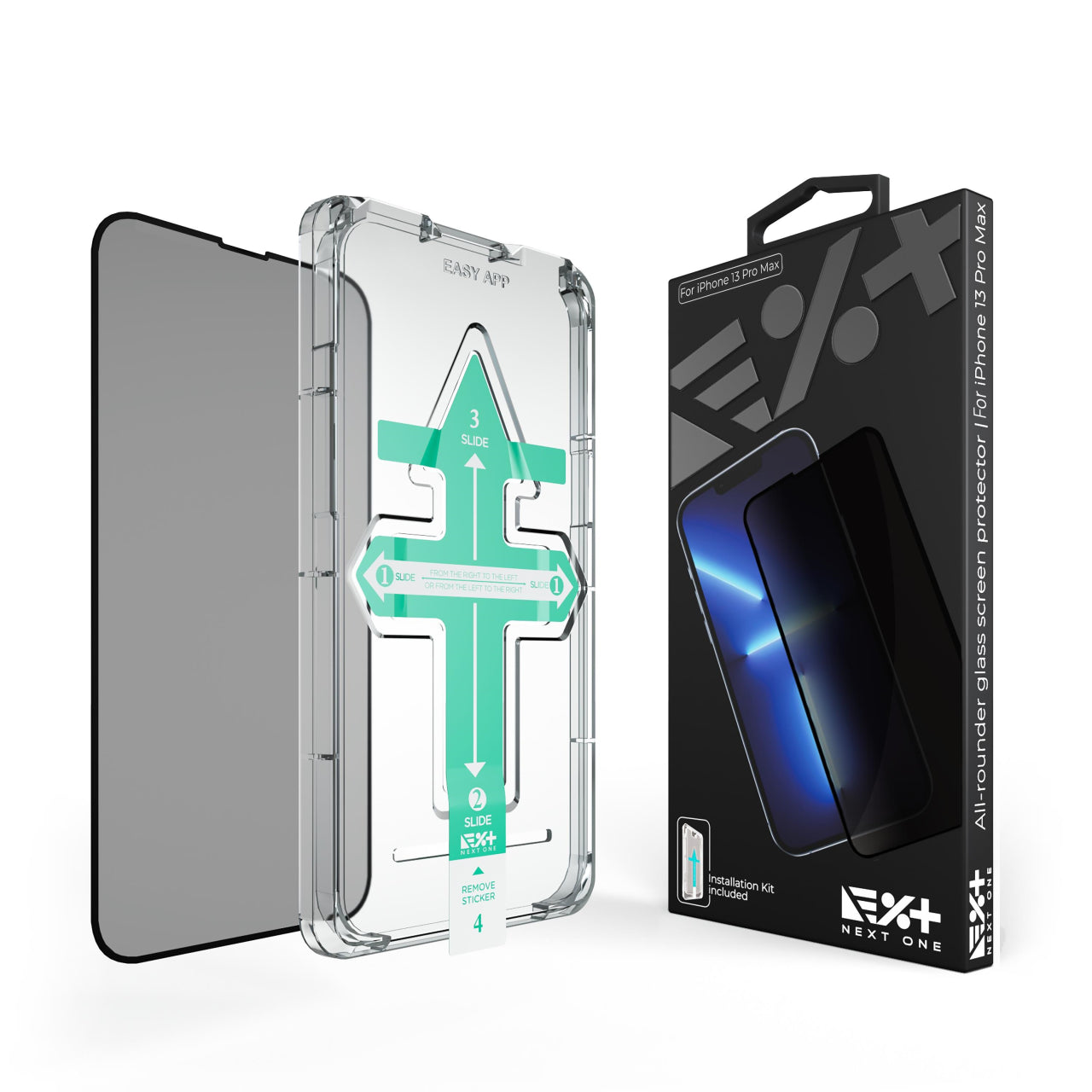 Folie de protectie din sticla securizata Privacy NOA pentru iPhone 13 Pro Max