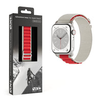 Curea NOA, Adventure Loop pentru Apple Watch 41 mm, Alb/Rosu