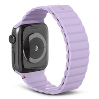 Curea magnetică de silicon Lite Decoded pentru Apple Watch 45/44/42mm Gen 1-7 - Lavandă