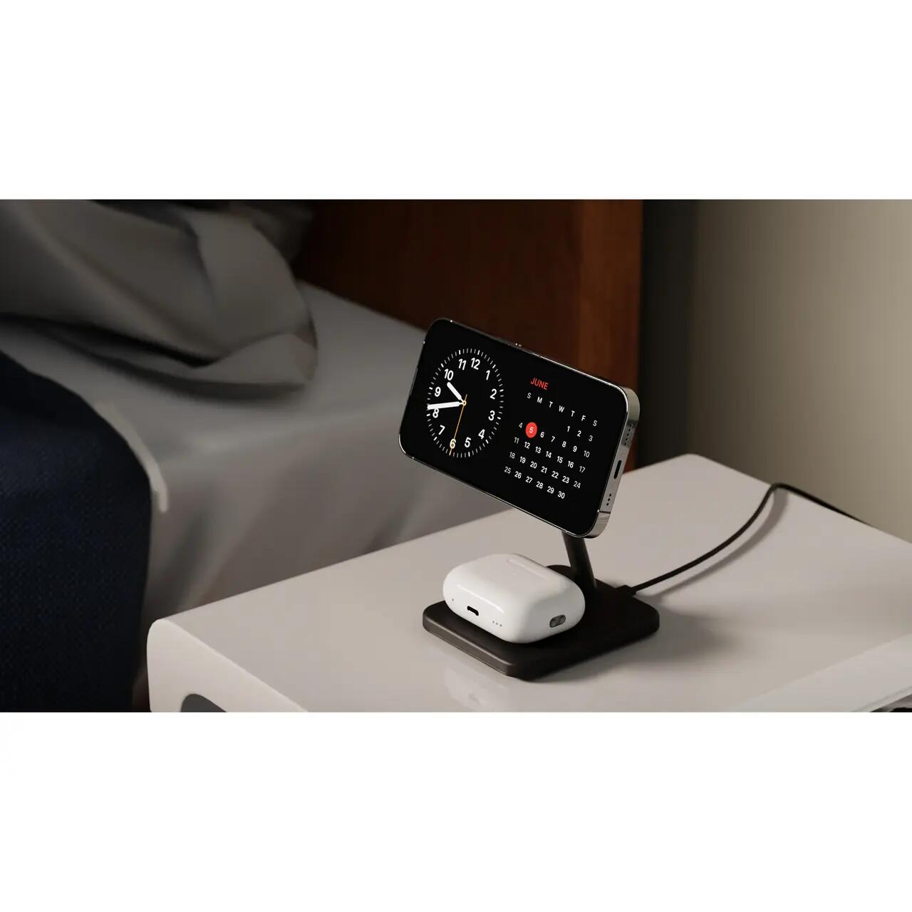 Statie de incarcare wireless HiRise 3Twelve South pentru iPhone, AirPods si Apple Watch | Negru