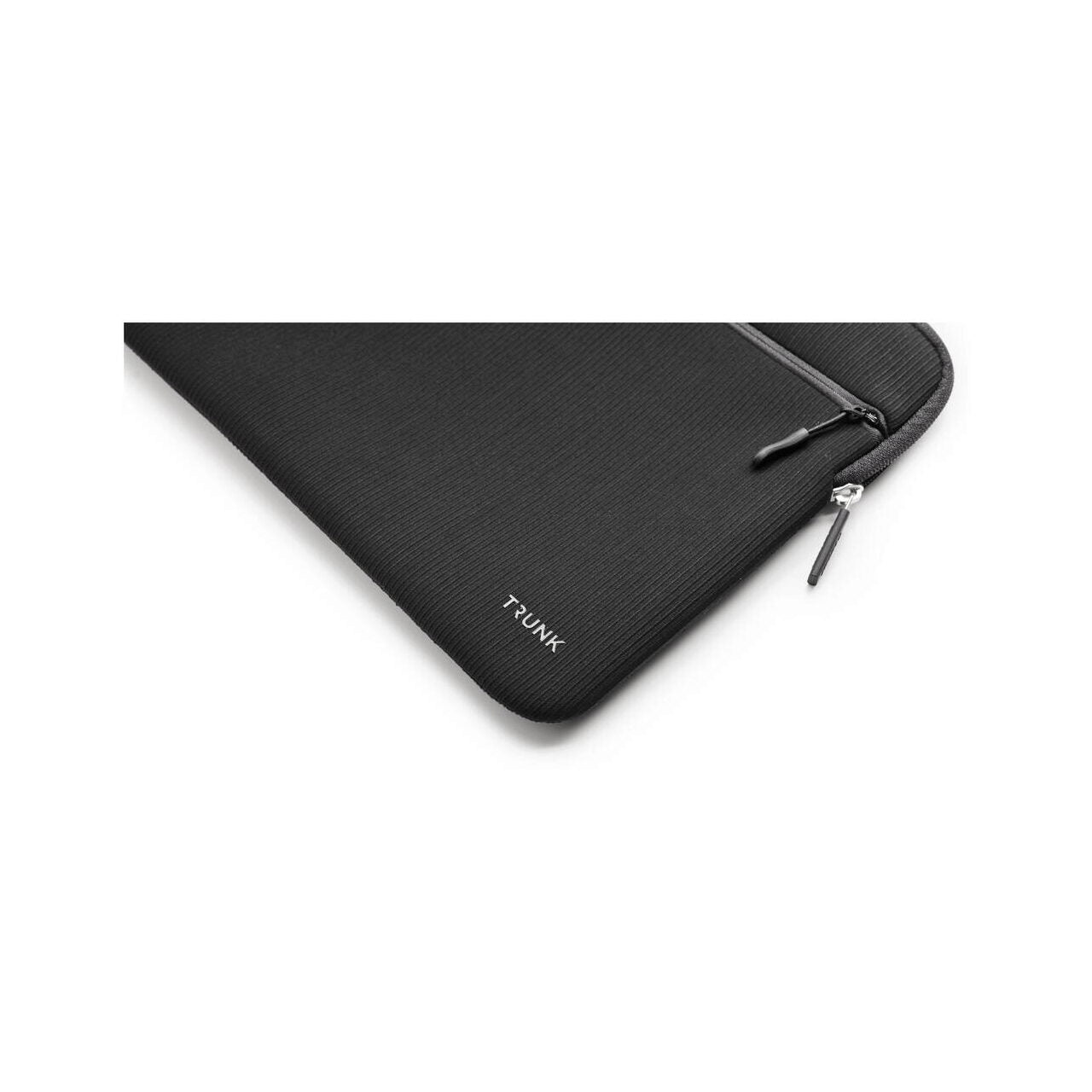 TRUNK Husă textilă pentru MacBook de 14 inchi cu buzunar Negru