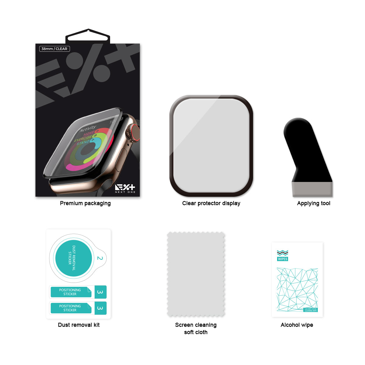 Folie de ecran 3D NOA pentru Apple Watch 38 mm