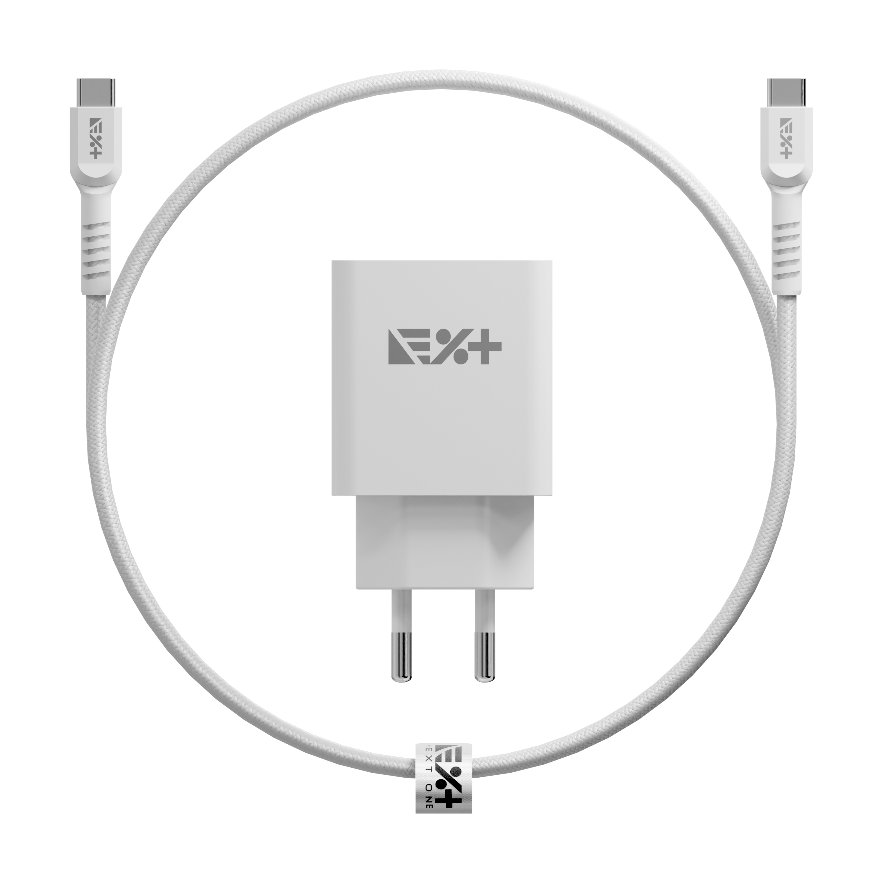 Pachet NOA: adaptor de perete 20W PD si cablu USB-C