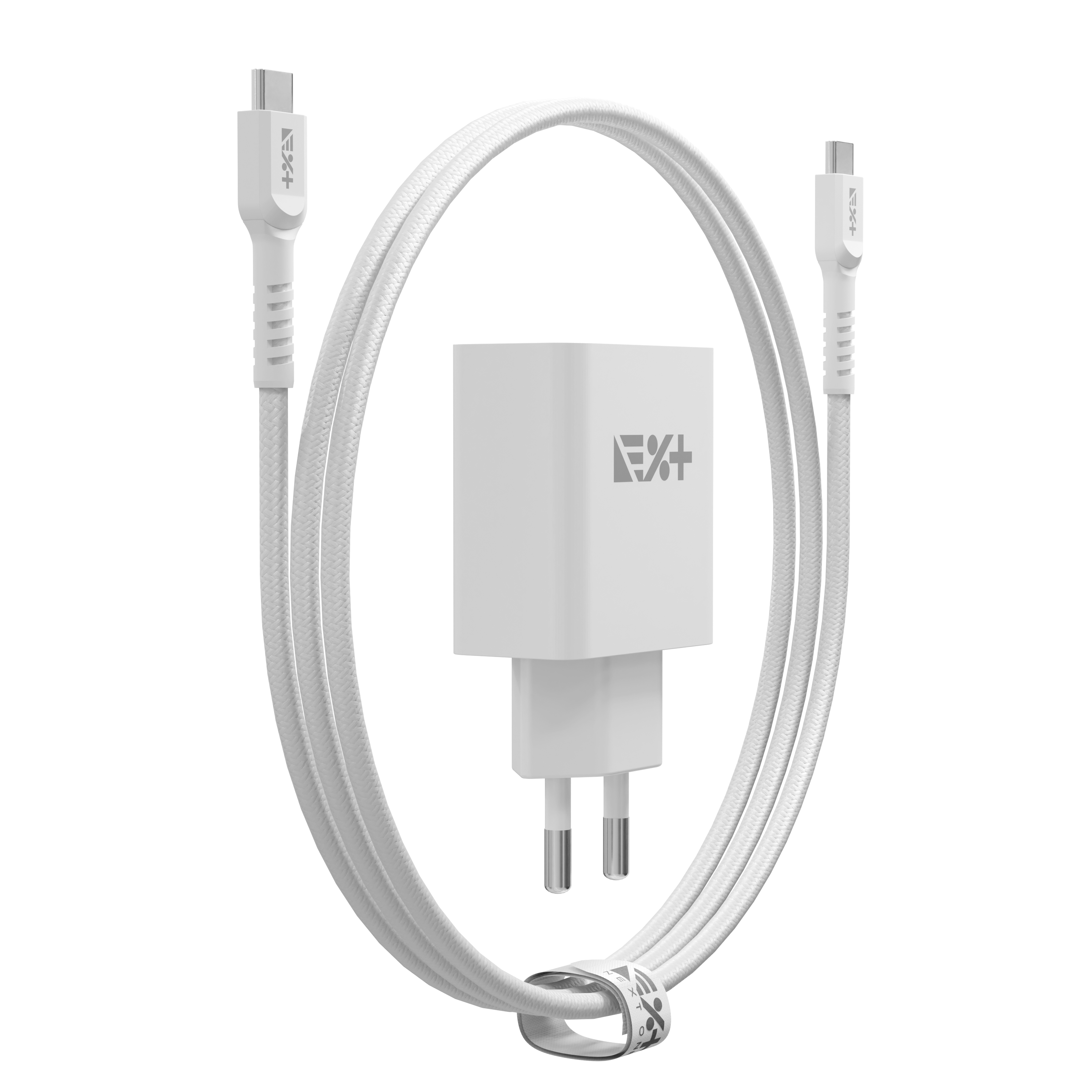 Pachet NOA: adaptor de perete 20W PD si cablu USB-C