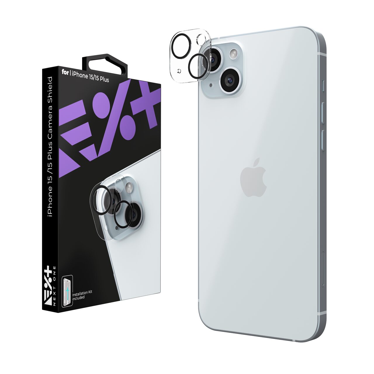 Folie din sticla pentru camera foto NOA pentru iPhone 15 Pro/Pro Max