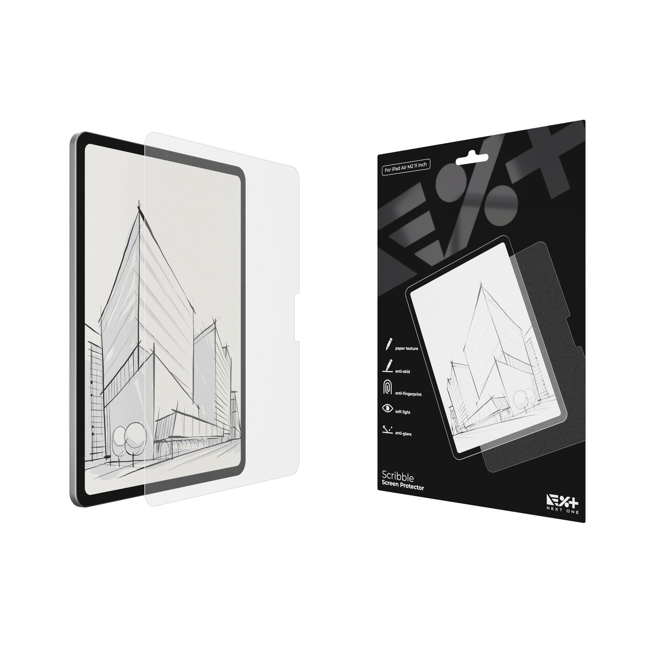 NOA Scribble Protecție Ecran Sticlă pentru iPad Air 11 inch M2 2024