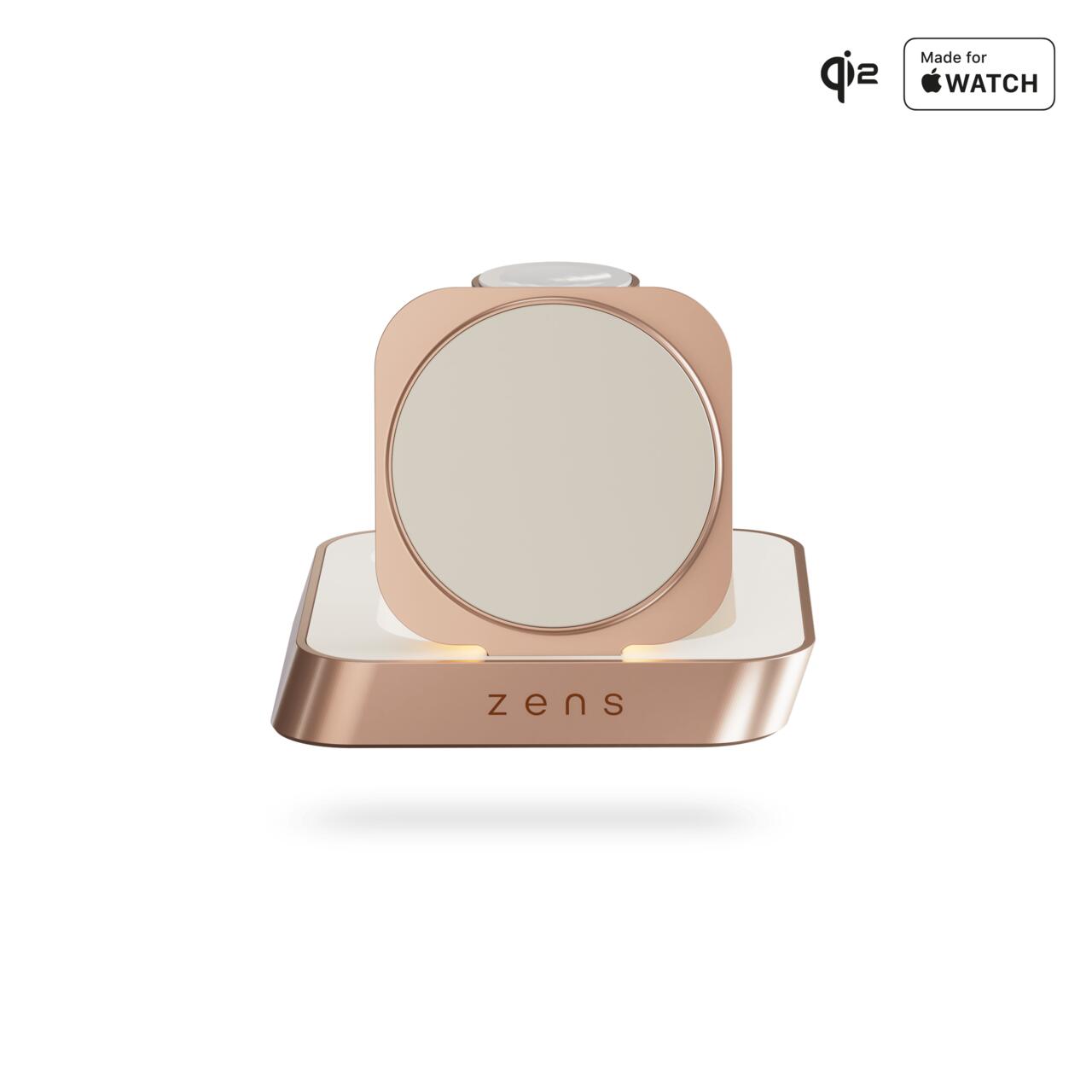 Zens încărcător wireless Nightstand Pro 2 Copper – încărcare rapidă pentru iPhone și Apple Watch
