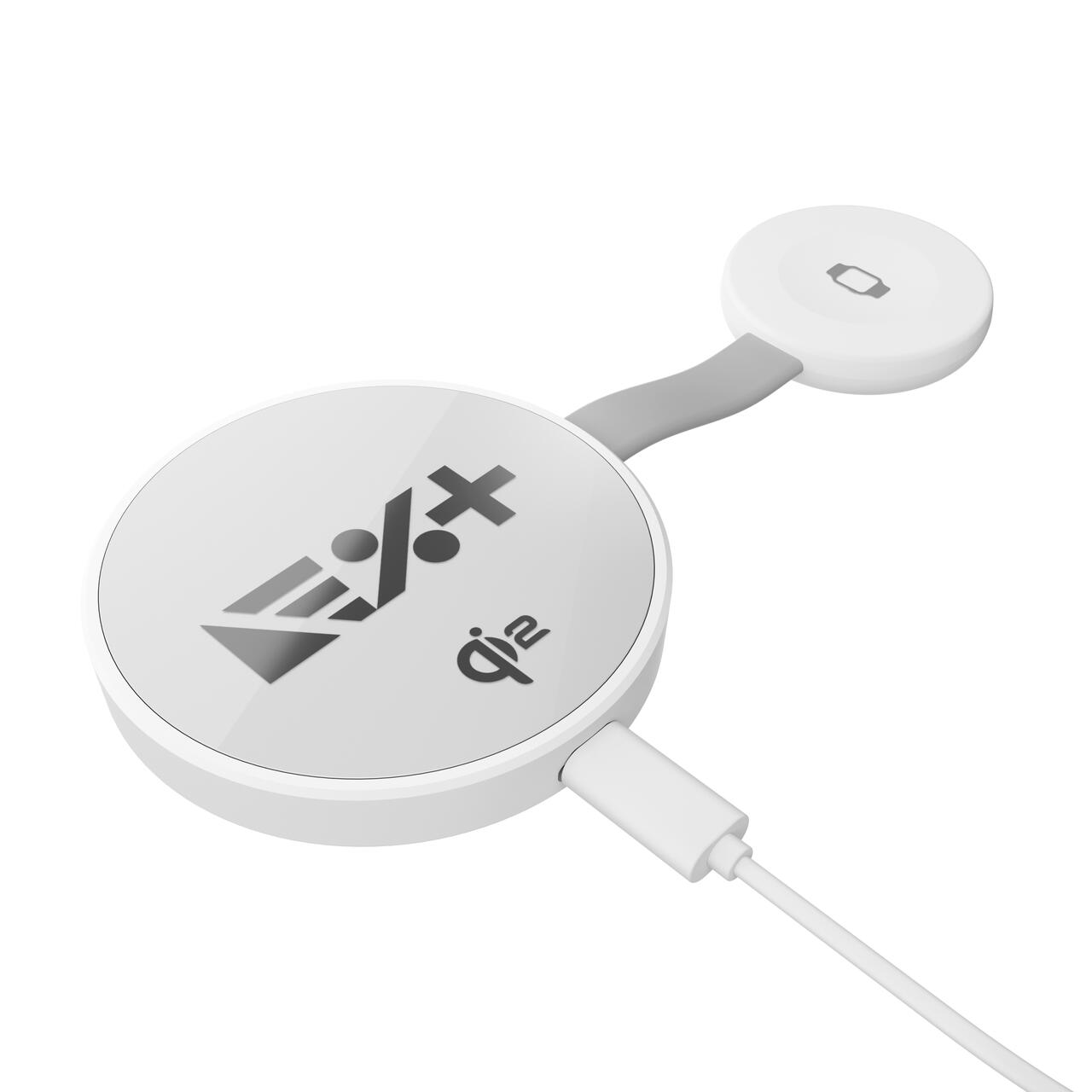 Încărcător wireless NOA MagSafe 2 în 1, 15W, pentru iPhone și Apple Watch, pliabil, încărcare rapidă, Alb
