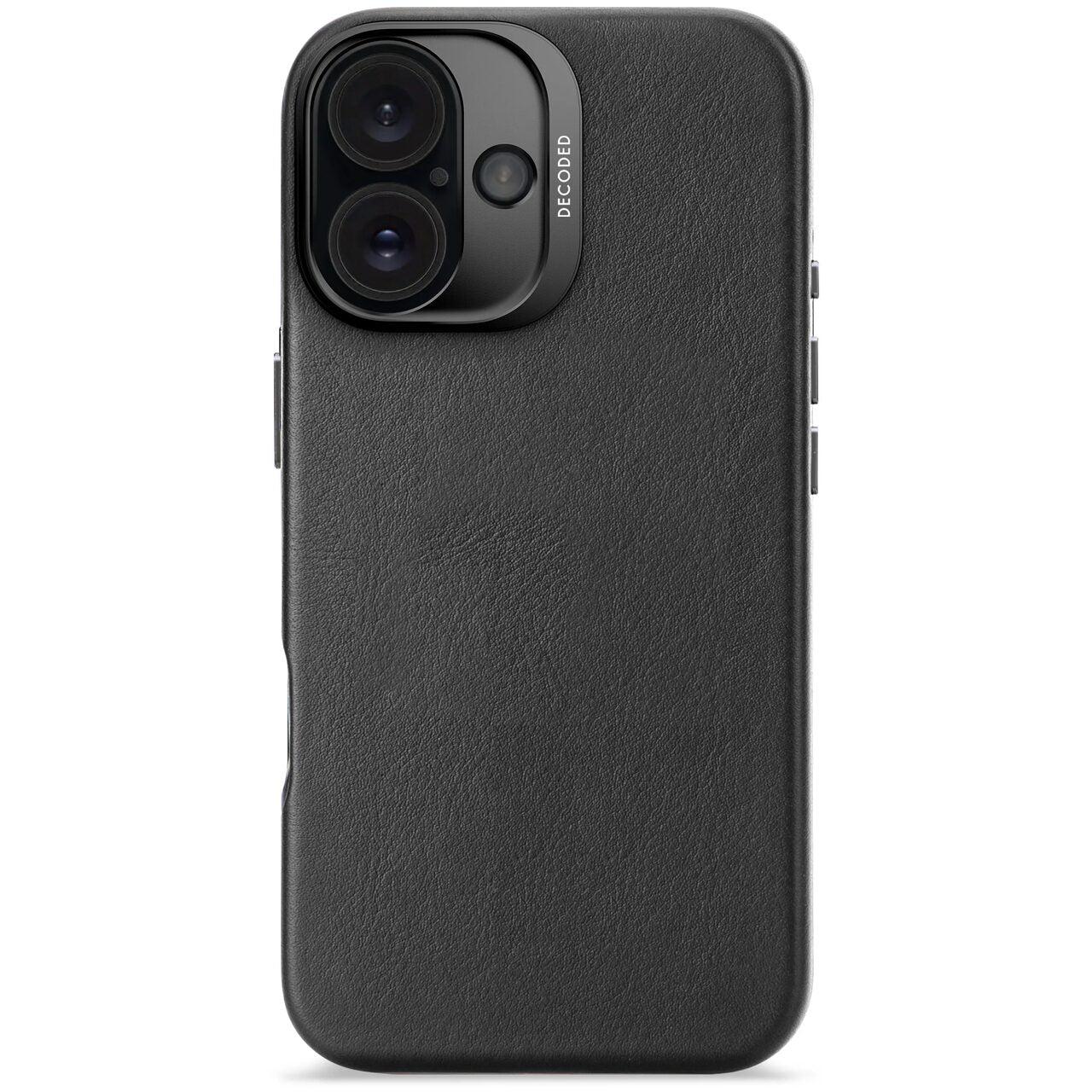 Husa din piele Decoded pentru iPhone 16 | Negru