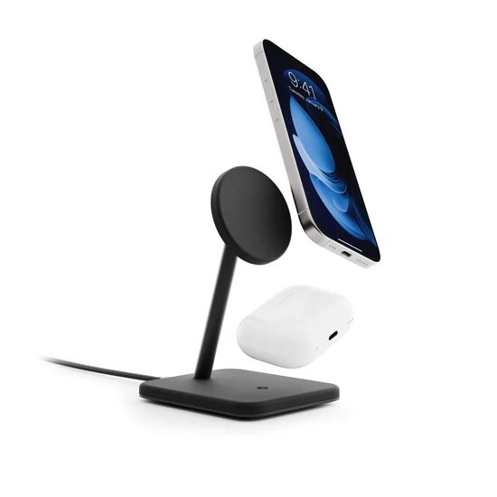 Statie de incarcare wireless HiRise 3Twelve South pentru iPhone, AirPods si Apple Watch | Negru
