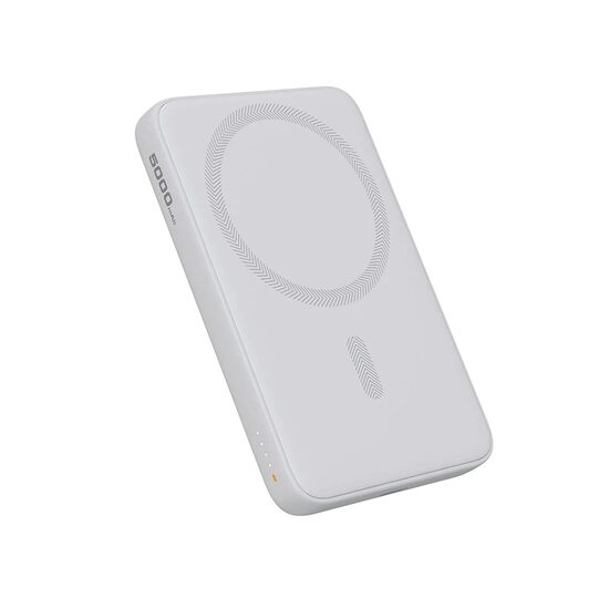 Baterie externă, Powerbank AUKEY 5000mAh MagSafe – încărcare wireless 15W + PD 20W, compactă și magnetică