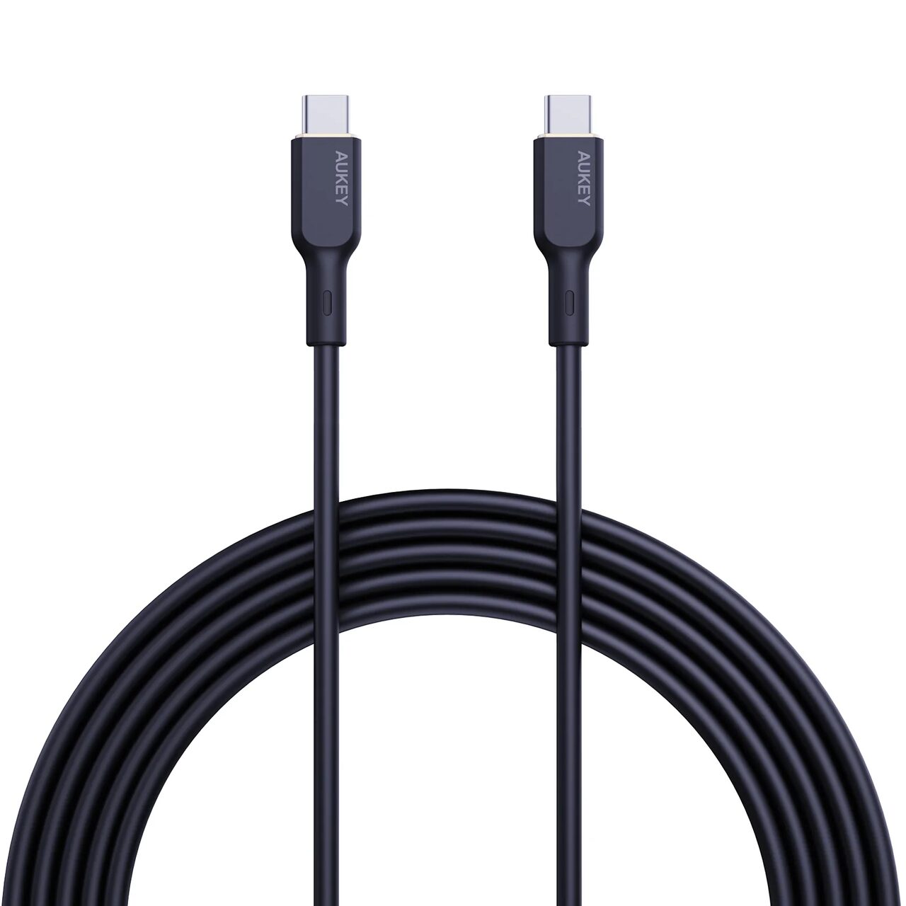 Cablu silicon AUKEY Circlet Blink 100W USB-C la USB-C 1.8m