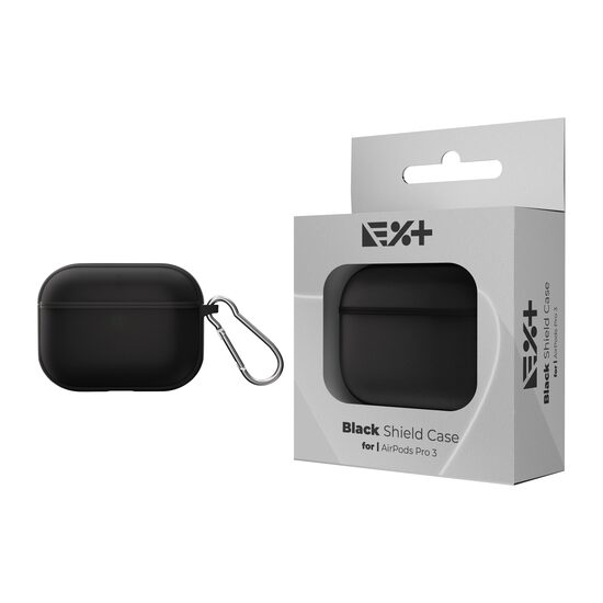 Husă NOA TPU pentru AirPods Pro 3 (2025), Negru