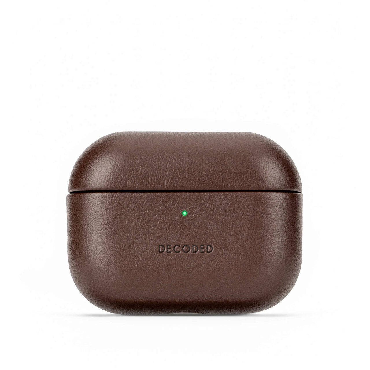 Husă din piele DECODED AirPods Pro 3 - Maro