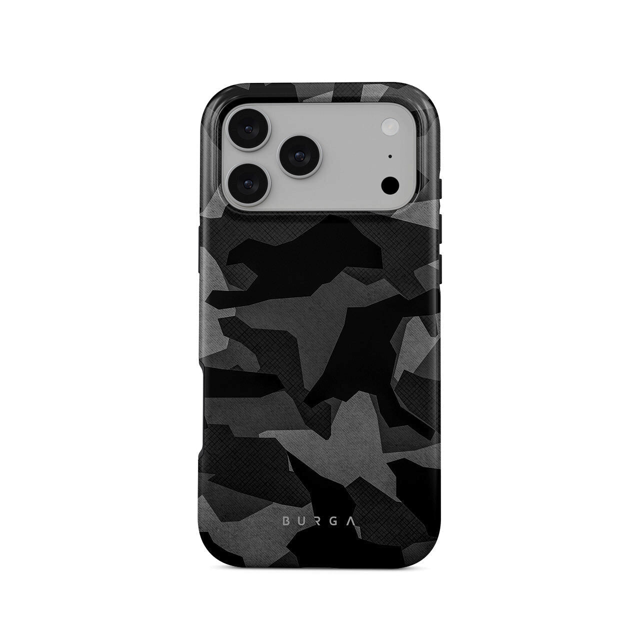Husa BURGA Night Black Camouflage Tough Magsafe pentru iPhone 17 Pro
