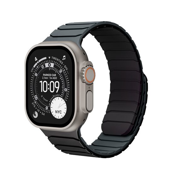 Curea NOA Magnetic Switch Band pentru Apple Watch 46-49mm | Negru-Gri