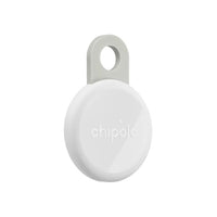 Chipolo LOOP – Tracker reincarcabil pentru obiecte compatibil cu Apple Find My pe iPhone sau Find Hub pe Android | Alb