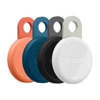 Chipolo LOOP 4 Pack – Set 4 trackere reincarcabile pentru obiecte compatibile cu Apple Find My pe iPhone sau Find Hub pe Android | Negru, Alb, Navy, Portocaliu