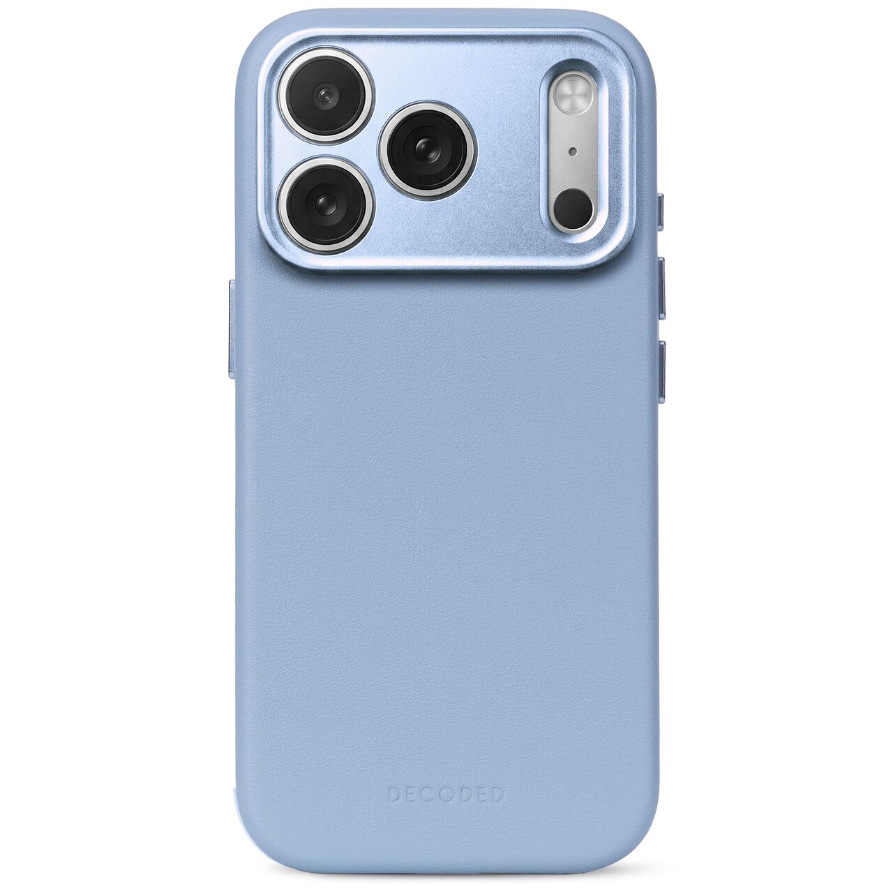 Husă din piele DECODED compatibilă MagSafe pentru iPhone 18 Pro, Sky Blue