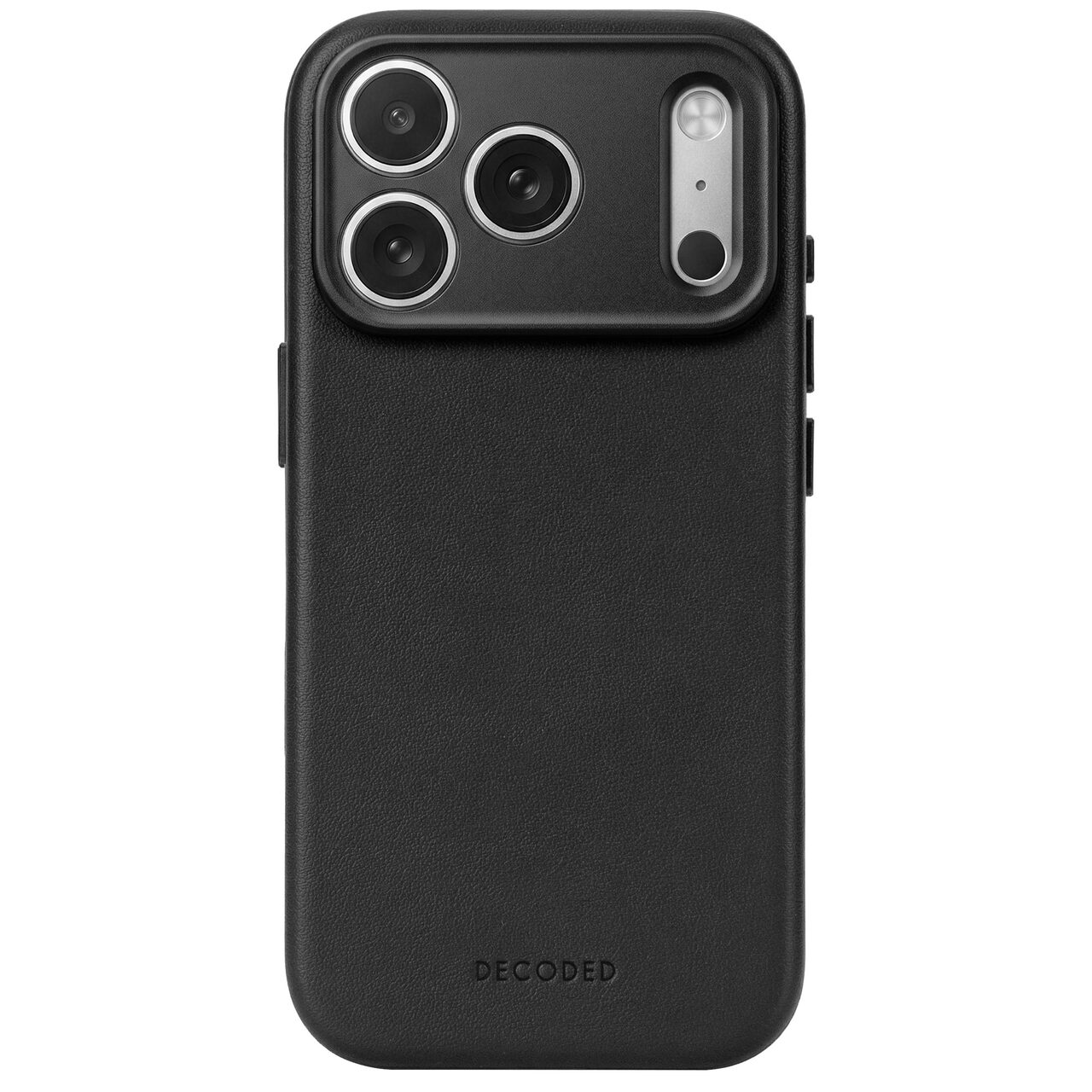 Husă din piele DECODED compatibilă MagSafe pentru iPhone 18 Pro Max, Black