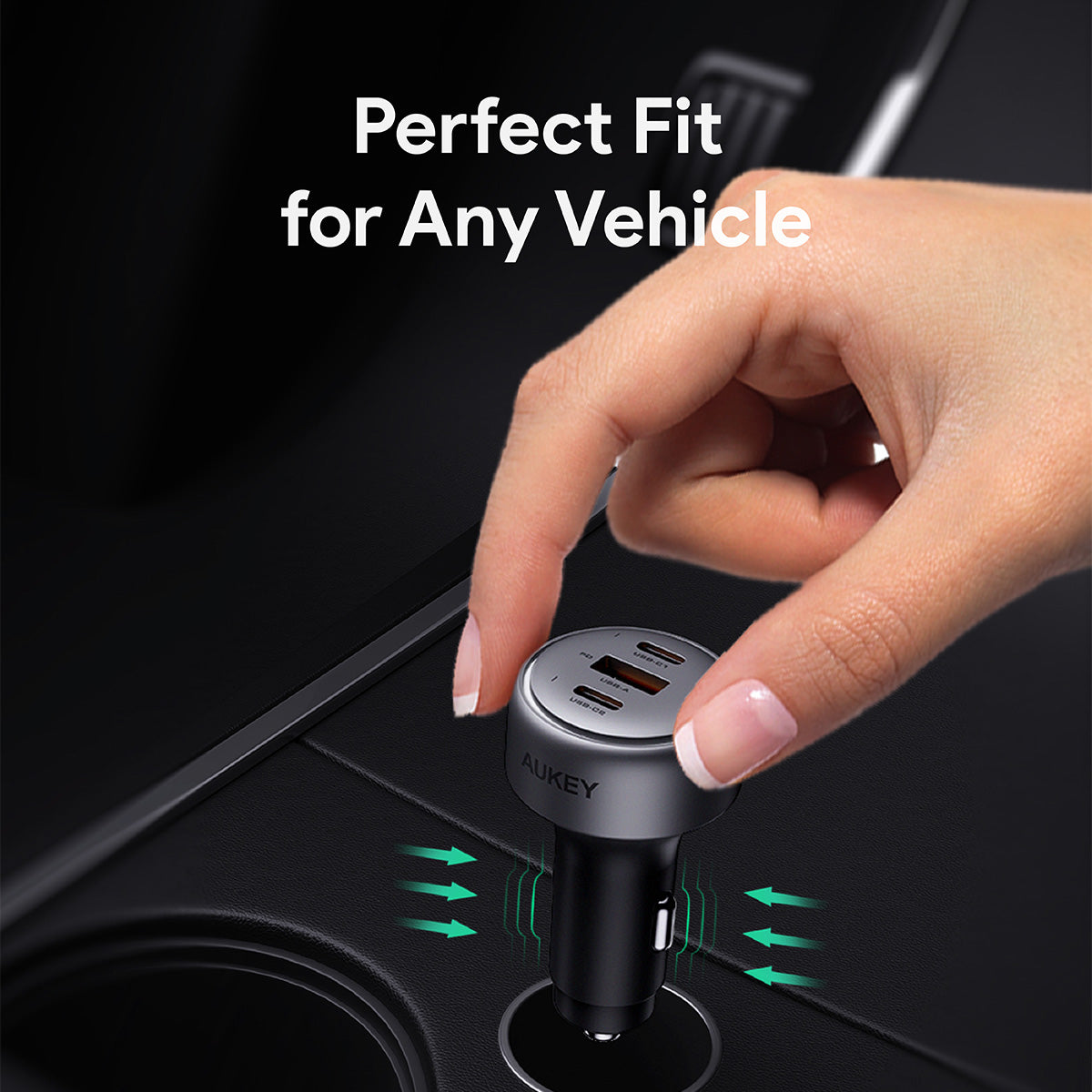 AUKEY Pathfinder Mix 3 66W Fast Charging Car Charger