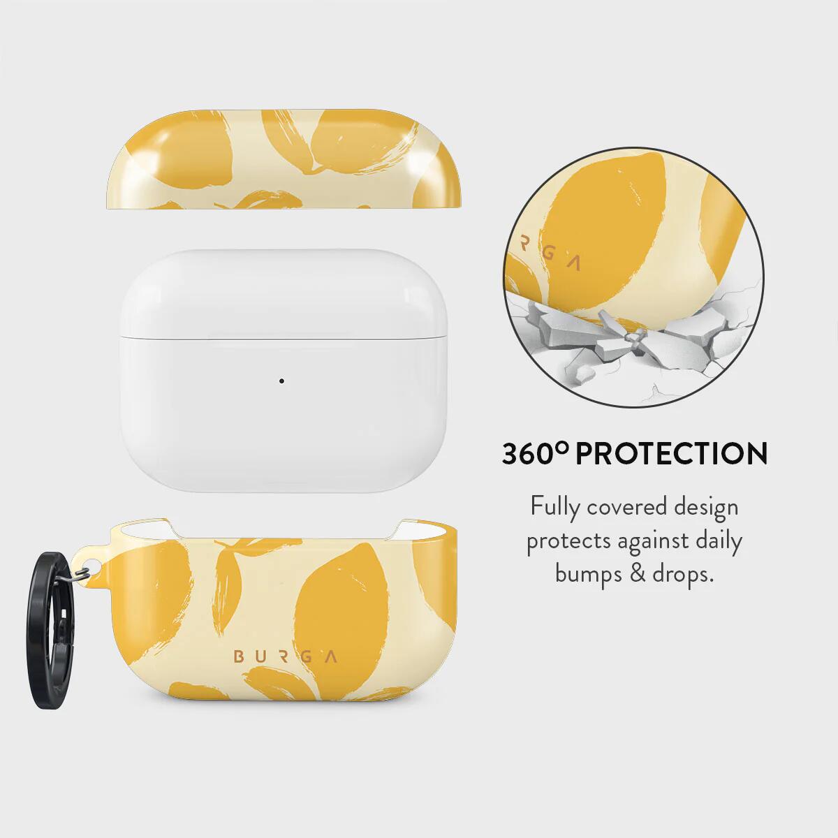 Husa BURGA Lemon Tart pentru AirPods Pro 2