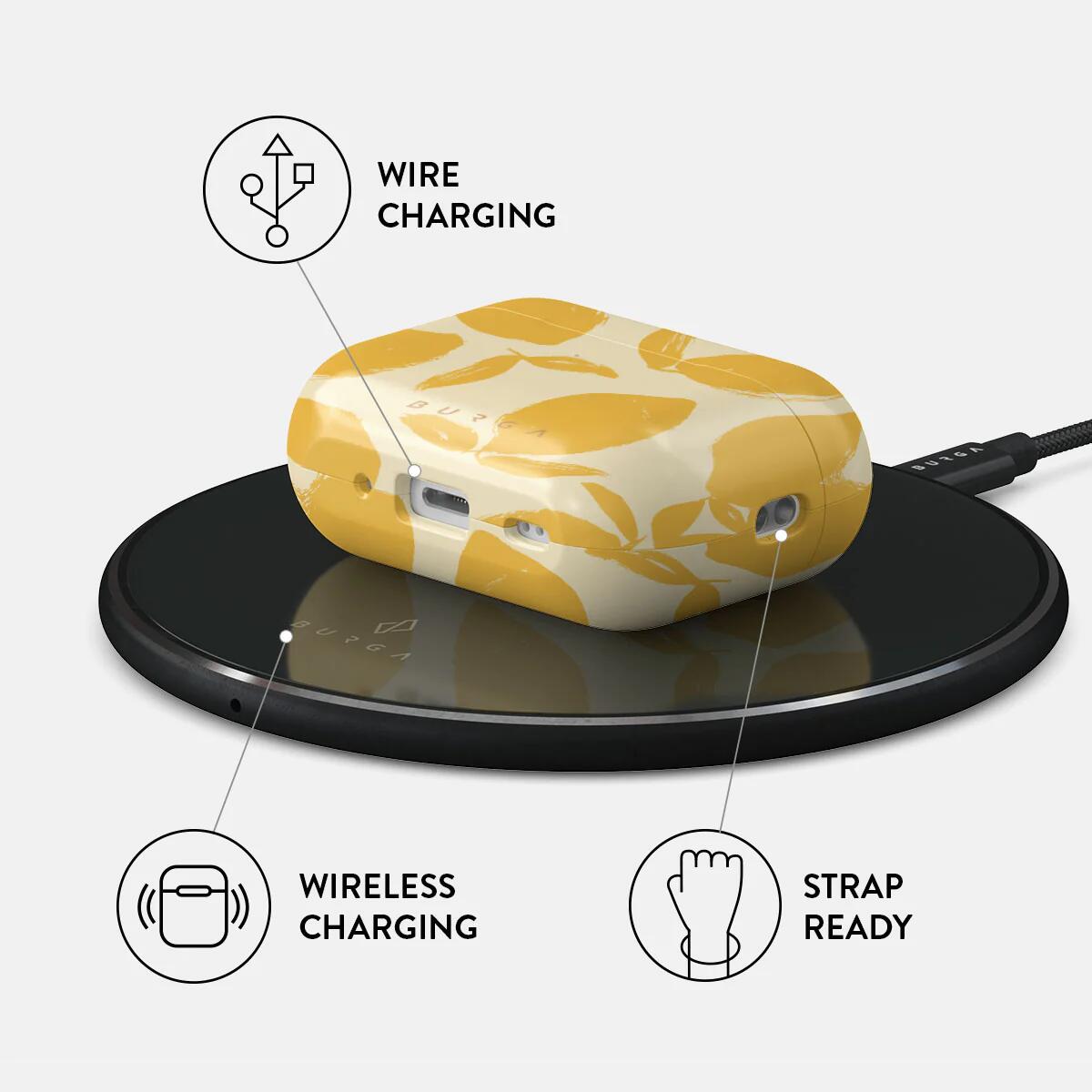 Husa BURGA Lemon Tart pentru AirPods Pro 2