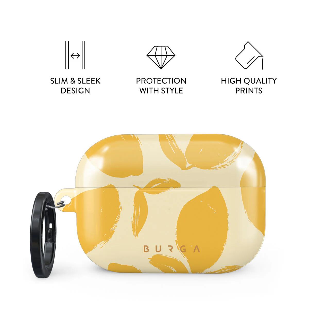 Husa BURGA Lemon Tart pentru AirPods Pro 2