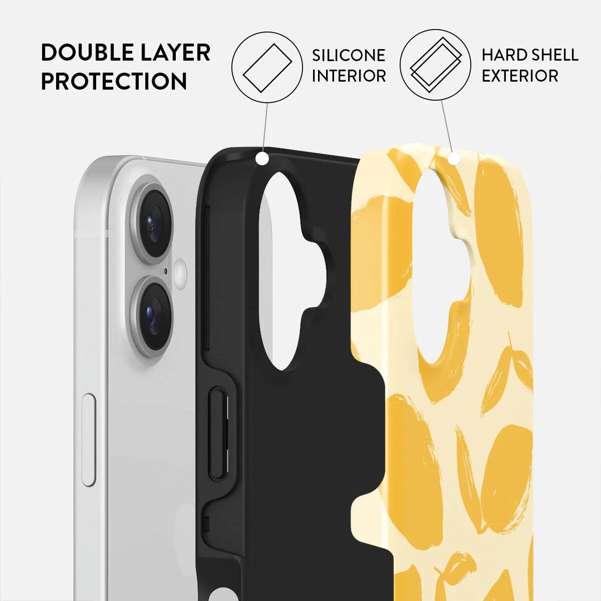 Husă BURGA Lemon Tart Tough Magsafe pentru iPhone 16