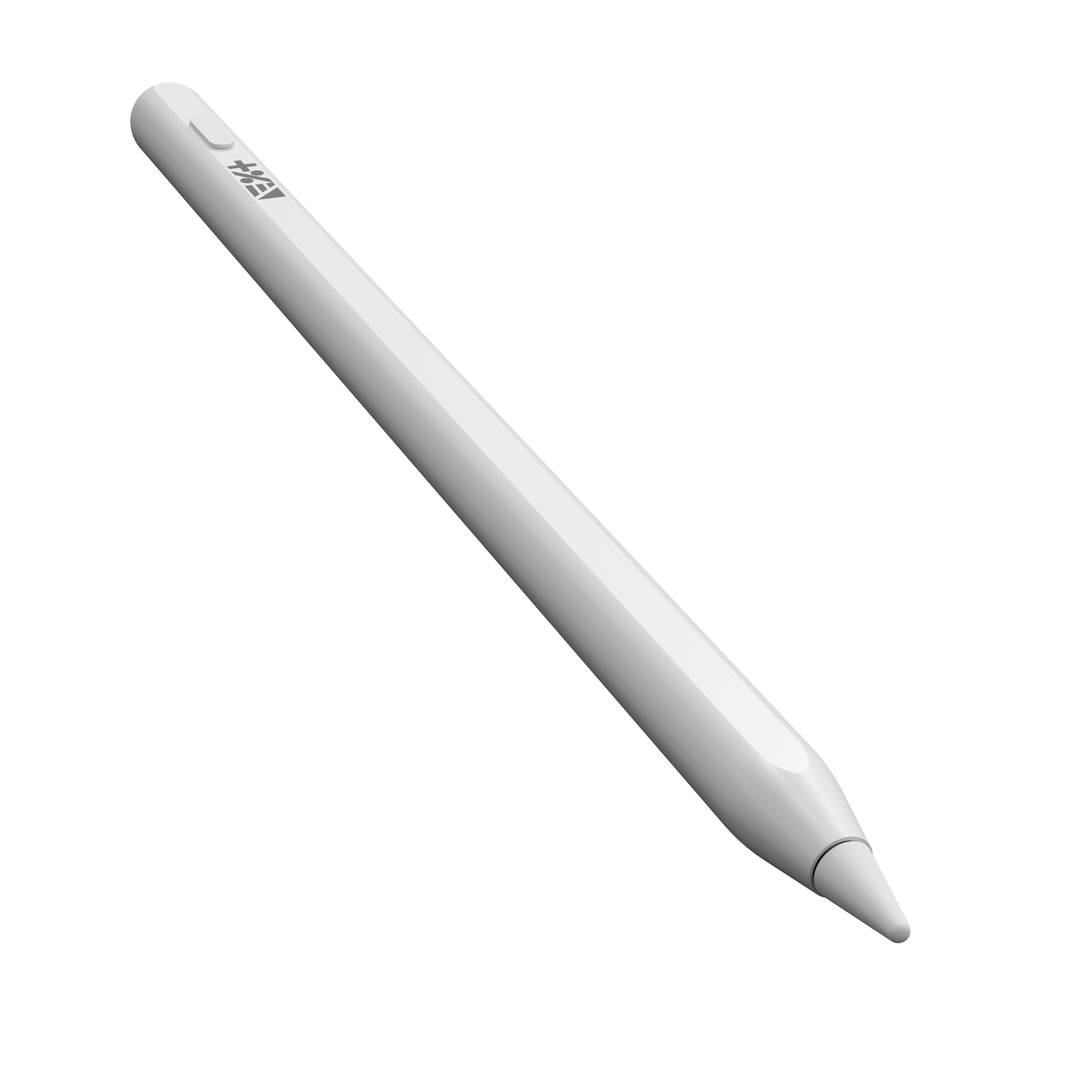 Creion digital NOA Magnetic Scribble Pencil pentru iPad, USB-C, Atașare magnetică, Palm Rejection, Înclinare (Tilt), Alb