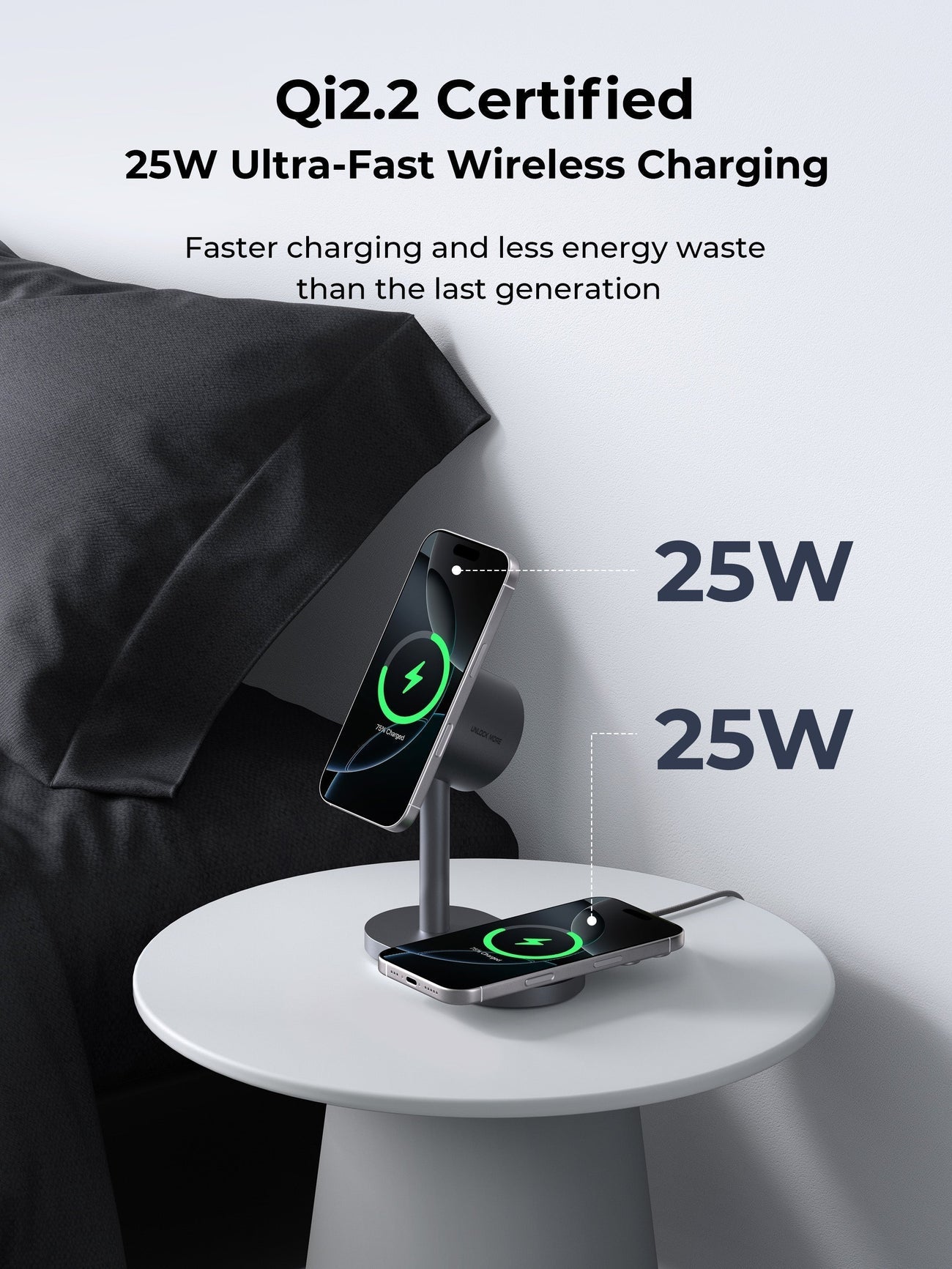 AUKEY MagFusion 2X Wireless Charging Station 2-in-1