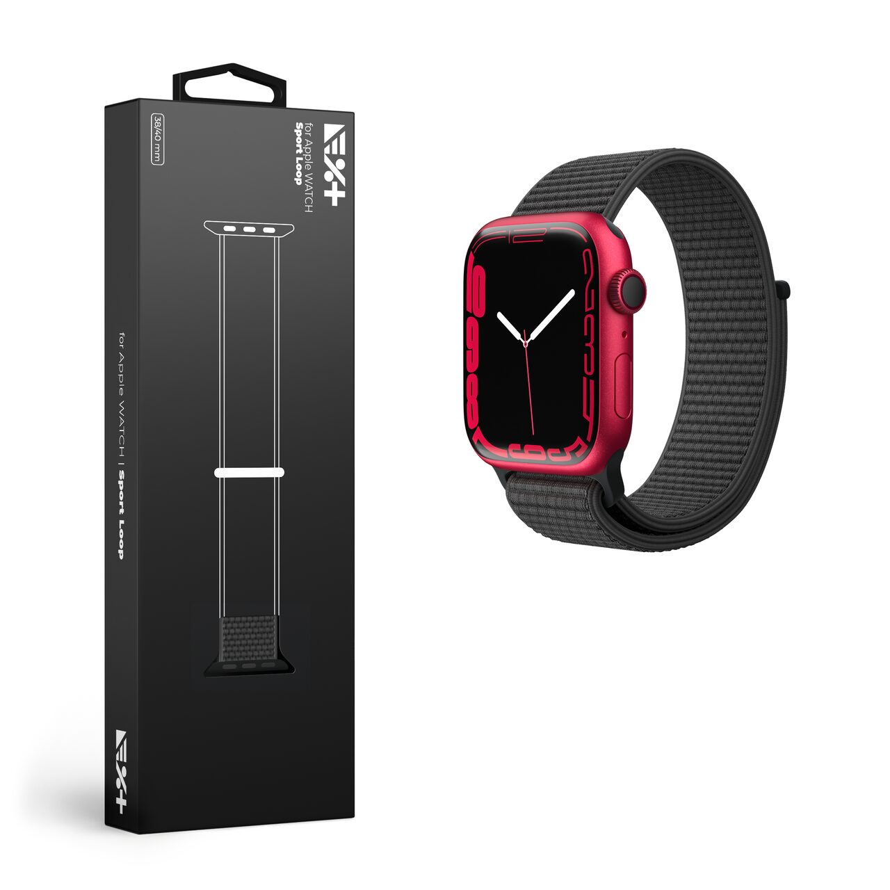 Curea Sport Loop NOA pentru Apple Watch 38/40 mm |Negru