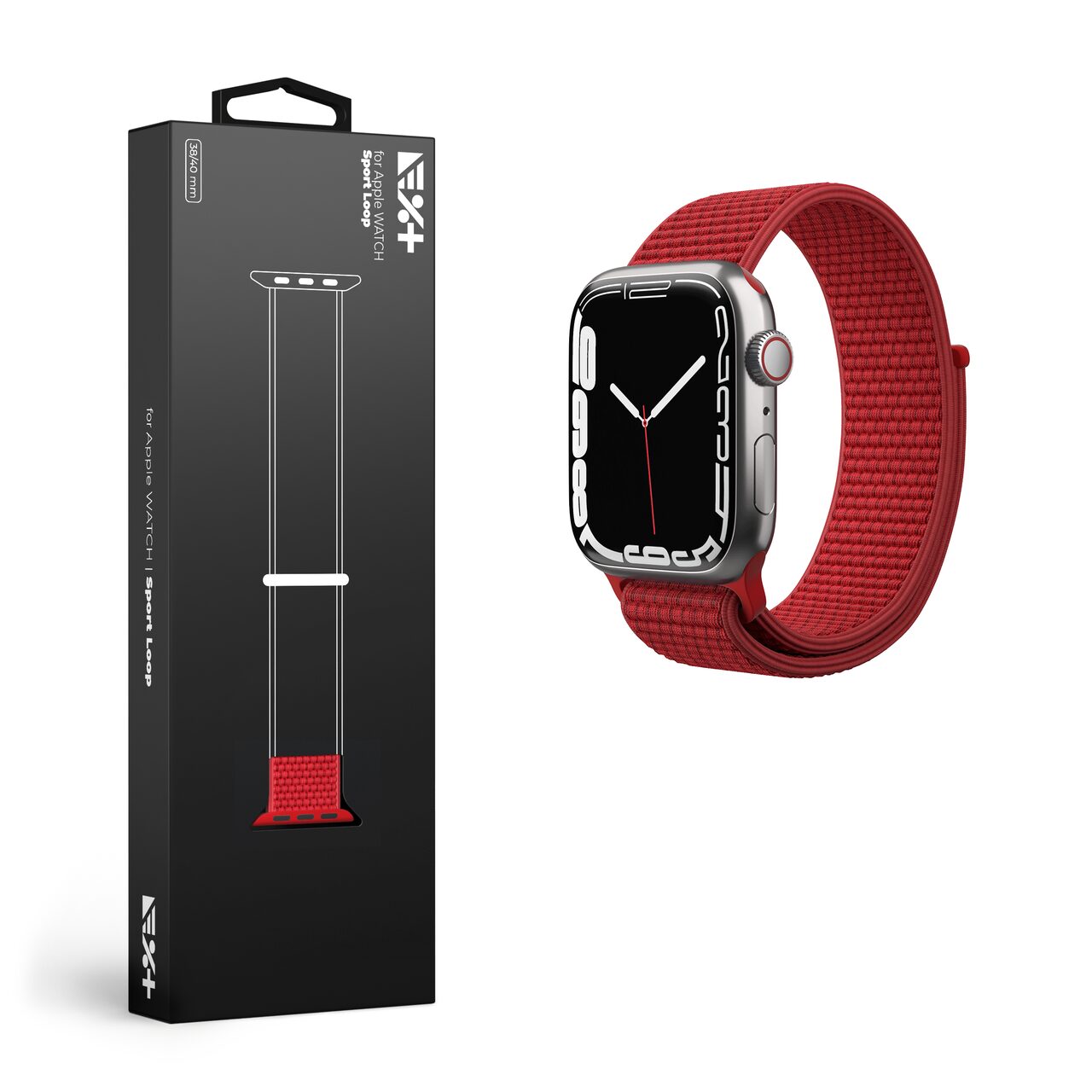 Curea Sport Loop NOA pentru Apple Watch 38/40 mm | Red