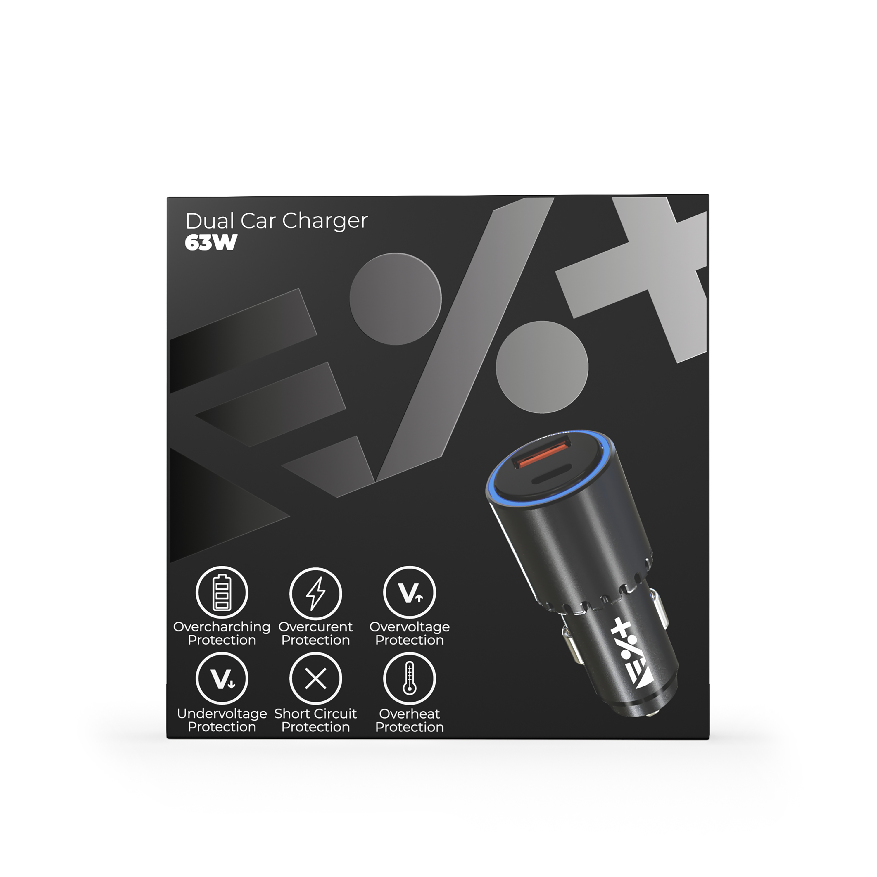 Incarcator auto 63W cu doua porturi NOA