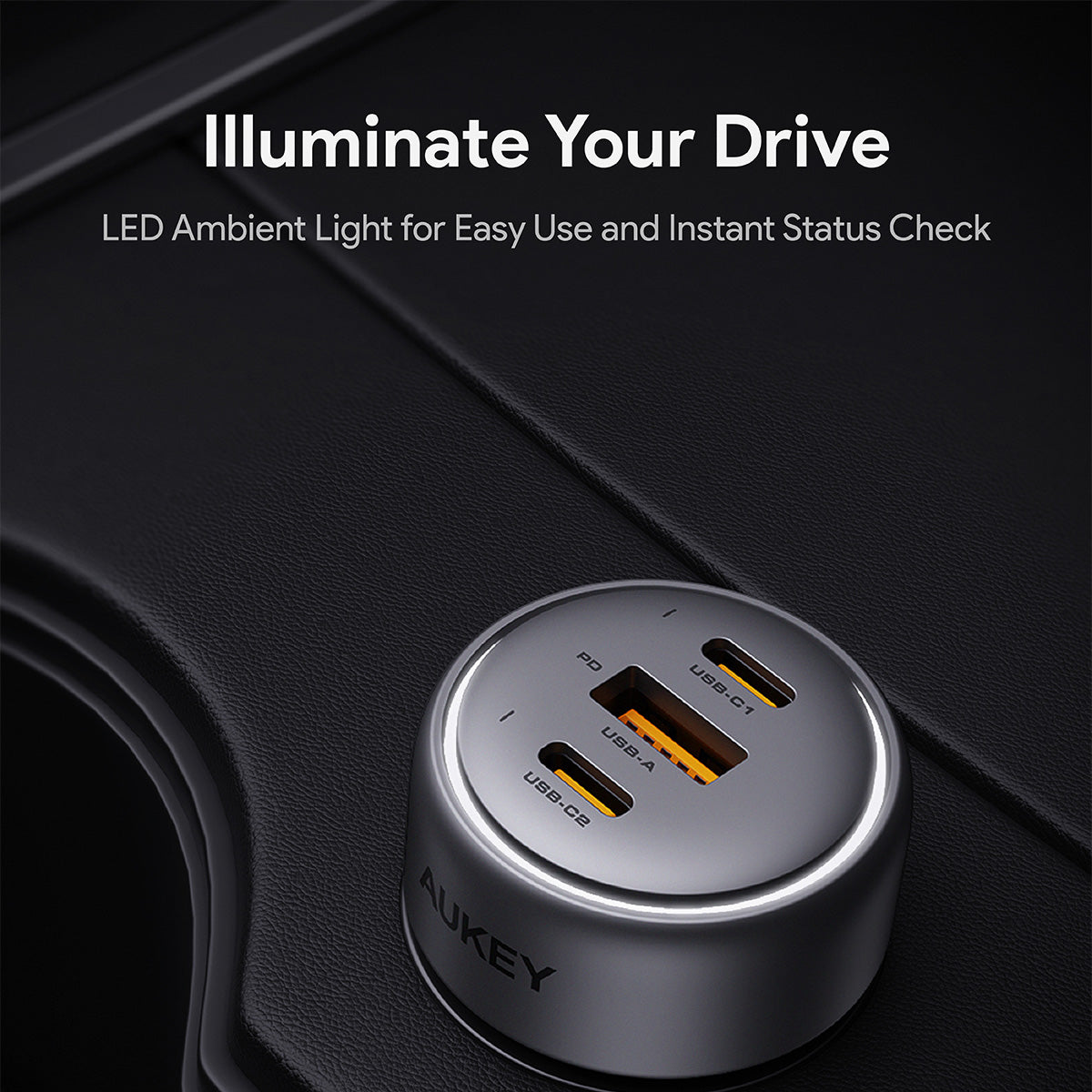 AUKEY Pathfinder Mix 3 66W Fast Charging Car Charger