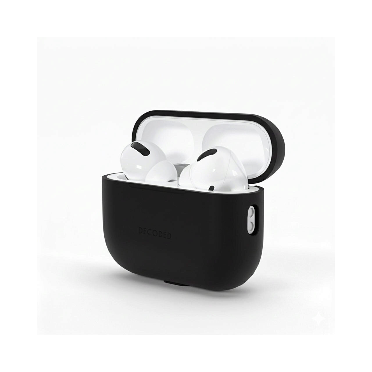 Husă DECODED AirCase, pentru AirPods Pro generația a 3-a, Neagră